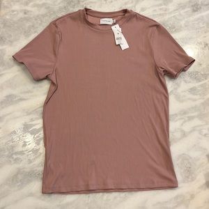 Men’s Topman Ribbed T-shirt Size M NWT